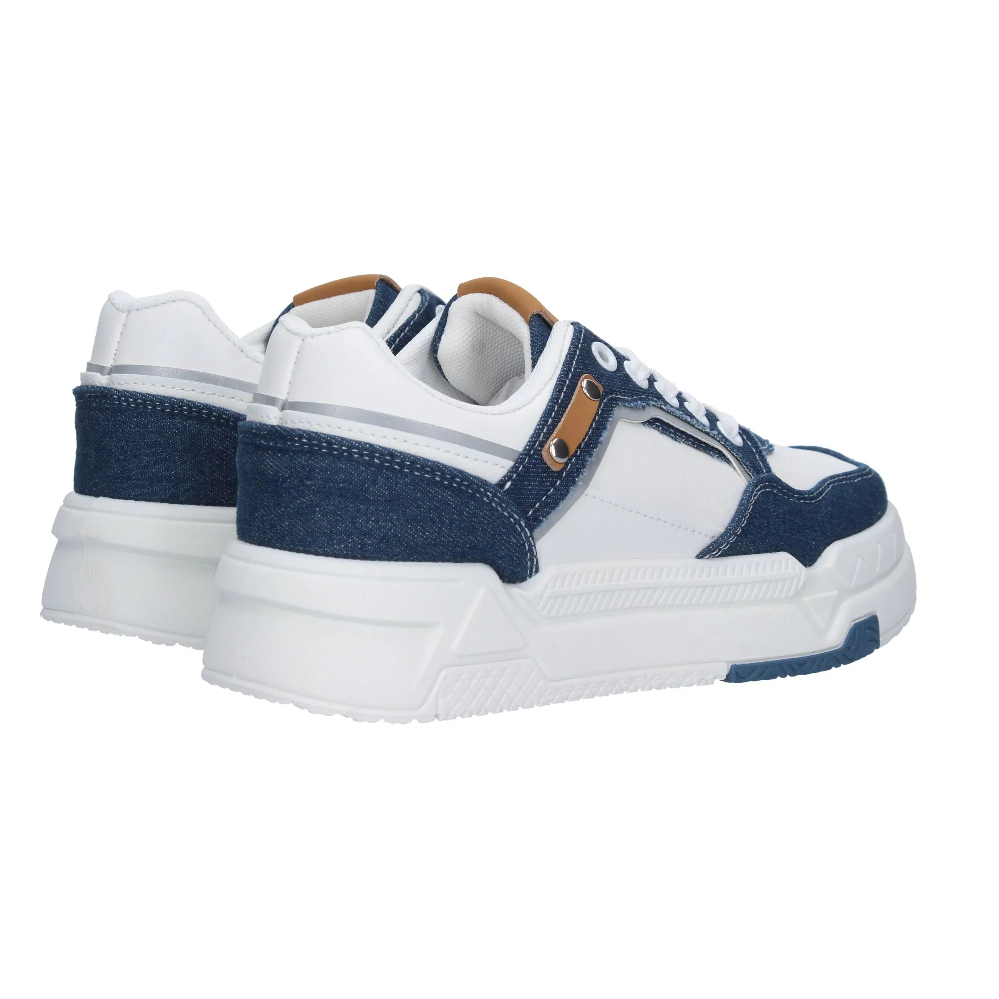 ZAPATILLAS PLANAS CóMODAS DENIM MARINO MUJER EV225